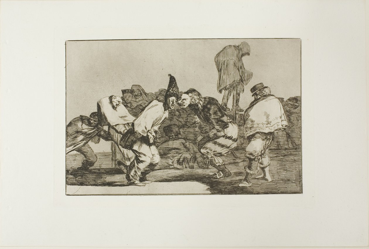 Gioisci, Carnevale, perché domani sarai cenere, tavola 14 da Los Proverbios da Francisco Jose de Goya y Lucientes