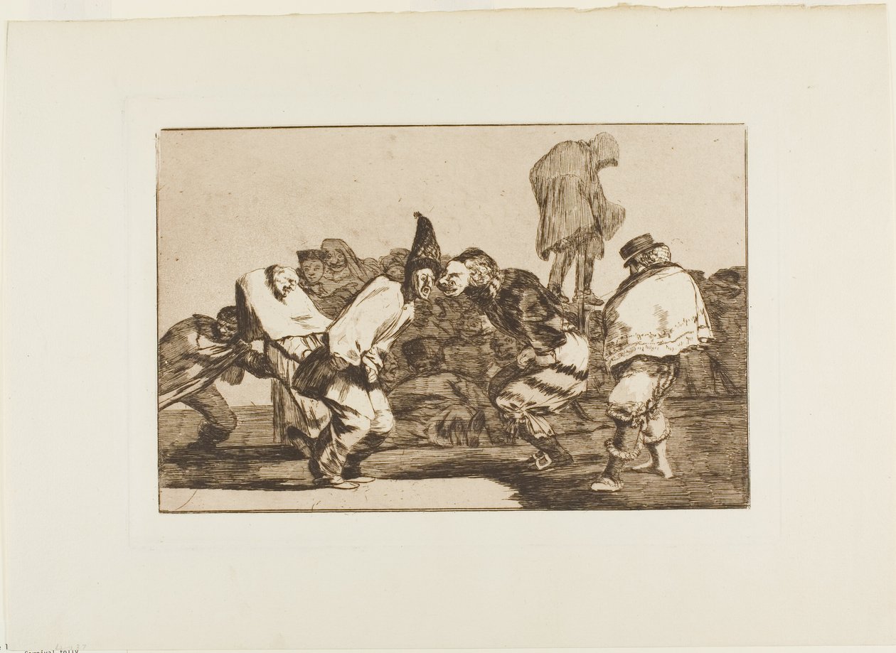Rallegrati, Carnevale, perché domani sarai cenere, tavola 14 da Los Proverbios da Francisco Jose de Goya y Lucientes