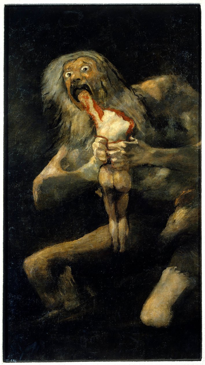 Saturno che divora suo figlio da Francisco Jose de Goya y Lucientes