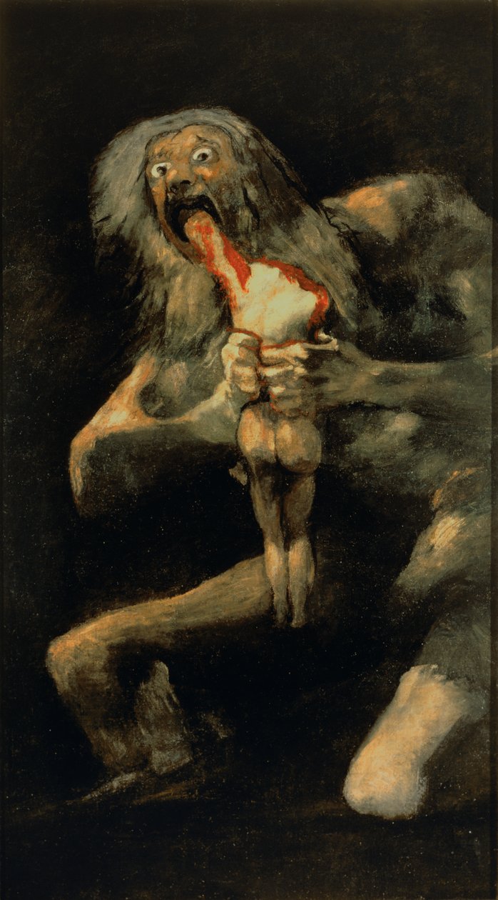 Saturno che divora uno dei suoi figli da Francisco de Goya