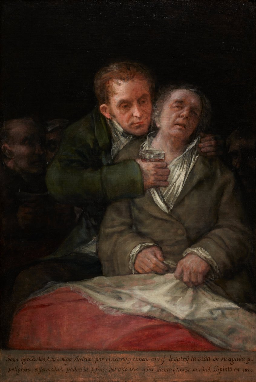 Autoritratto con il dottor Arrieta da Francisco Jose de Goya y Lucientes