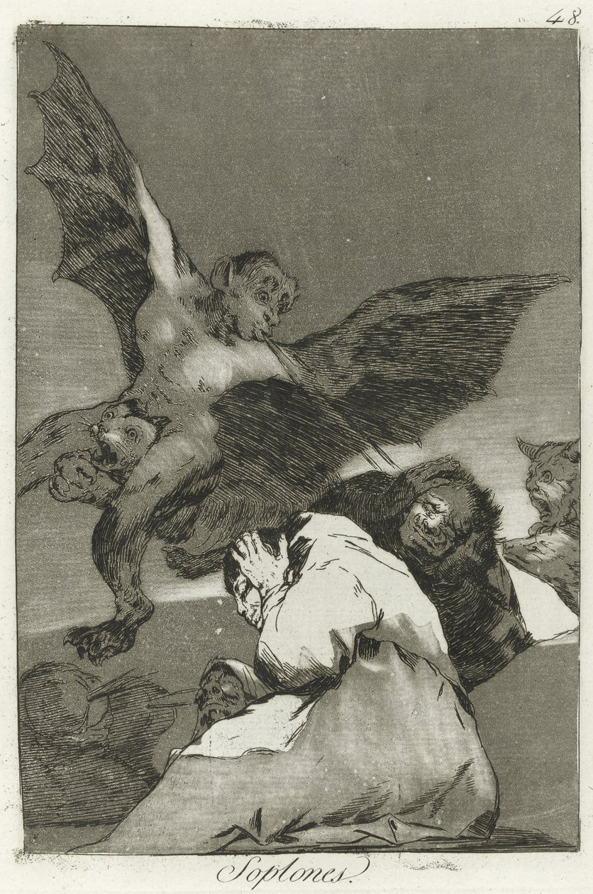 Soplones, Los Caprichos da Francisco de Goya