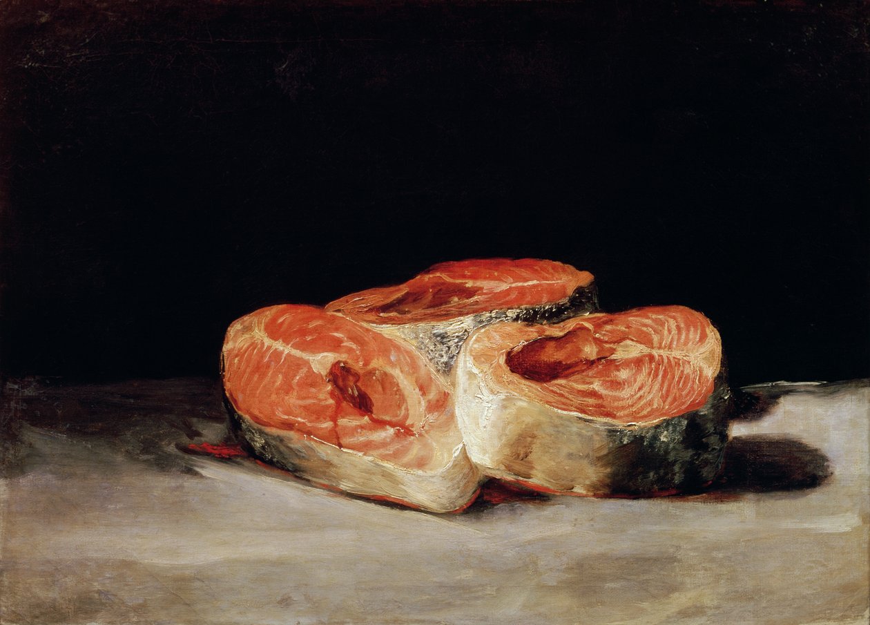 Natura morta con fette di salmone da Francisco Jose de Goya y Lucientes