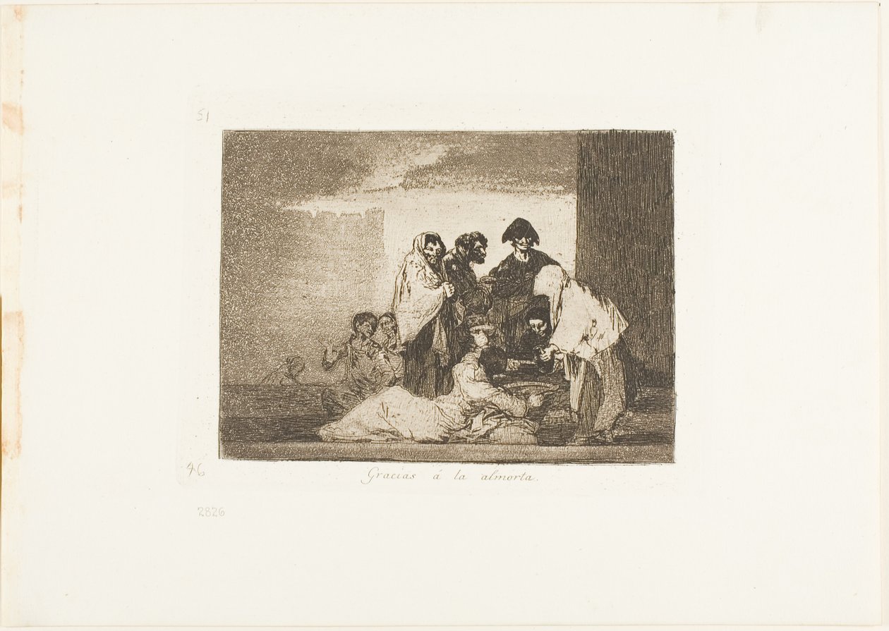 Grazie al miglio, tavola 51 da I disastri della guerra da Francisco Jose de Goya y Lucientes