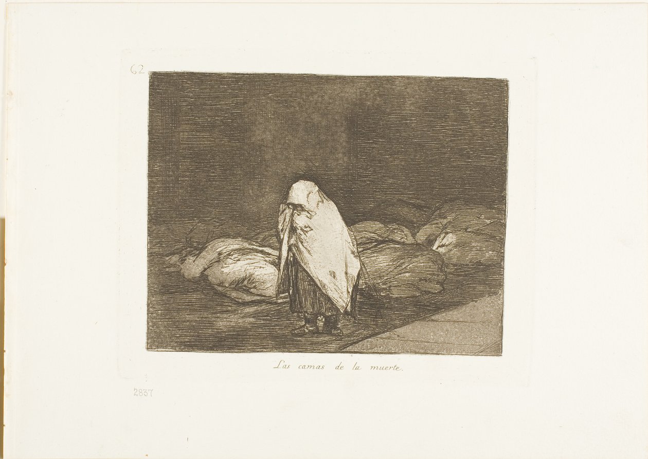 I Letti della Morte, tavola 62 da I Disastri della Guerra da Francisco Jose de Goya y Lucientes