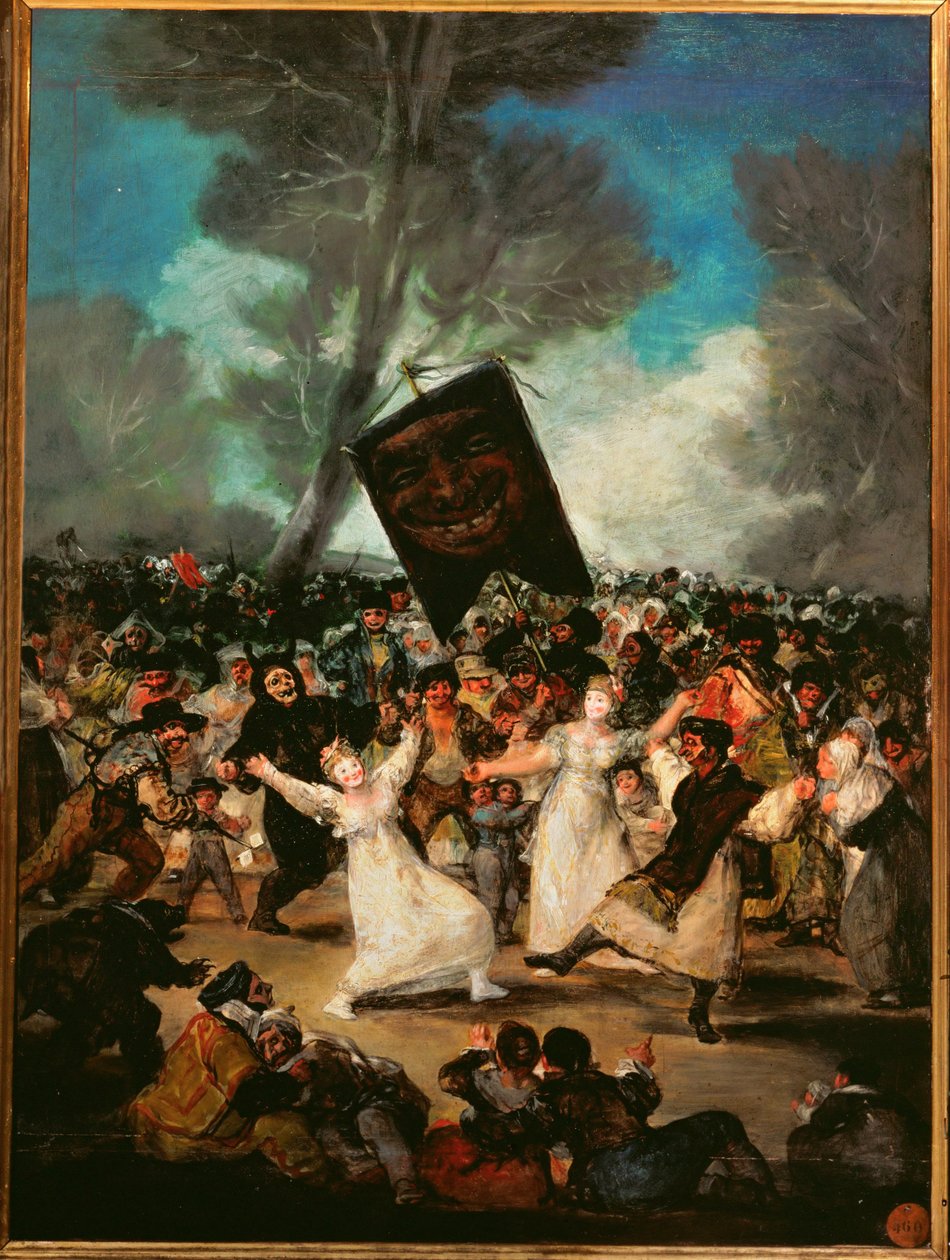 La sepoltura della sardina (dipinto su tavola) da Francisco Jose de Goya y Lucientes