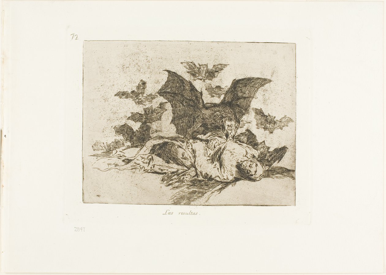 Le conseguenze, tavola 72 da I disastri della guerra da Francisco Jose de Goya y Lucientes