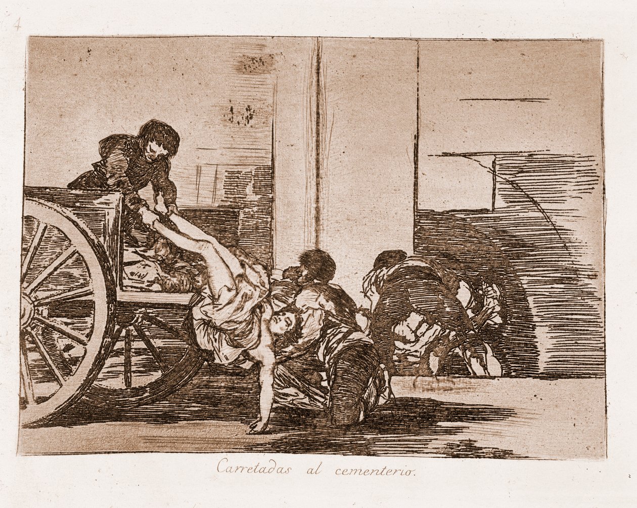 I disastri della guerra: Carichi al cimitero da Francisco de Goya