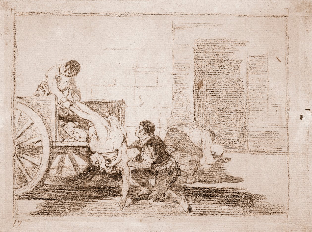 I disastri della guerra: Carichi per il cimitero da Francisco de Goya