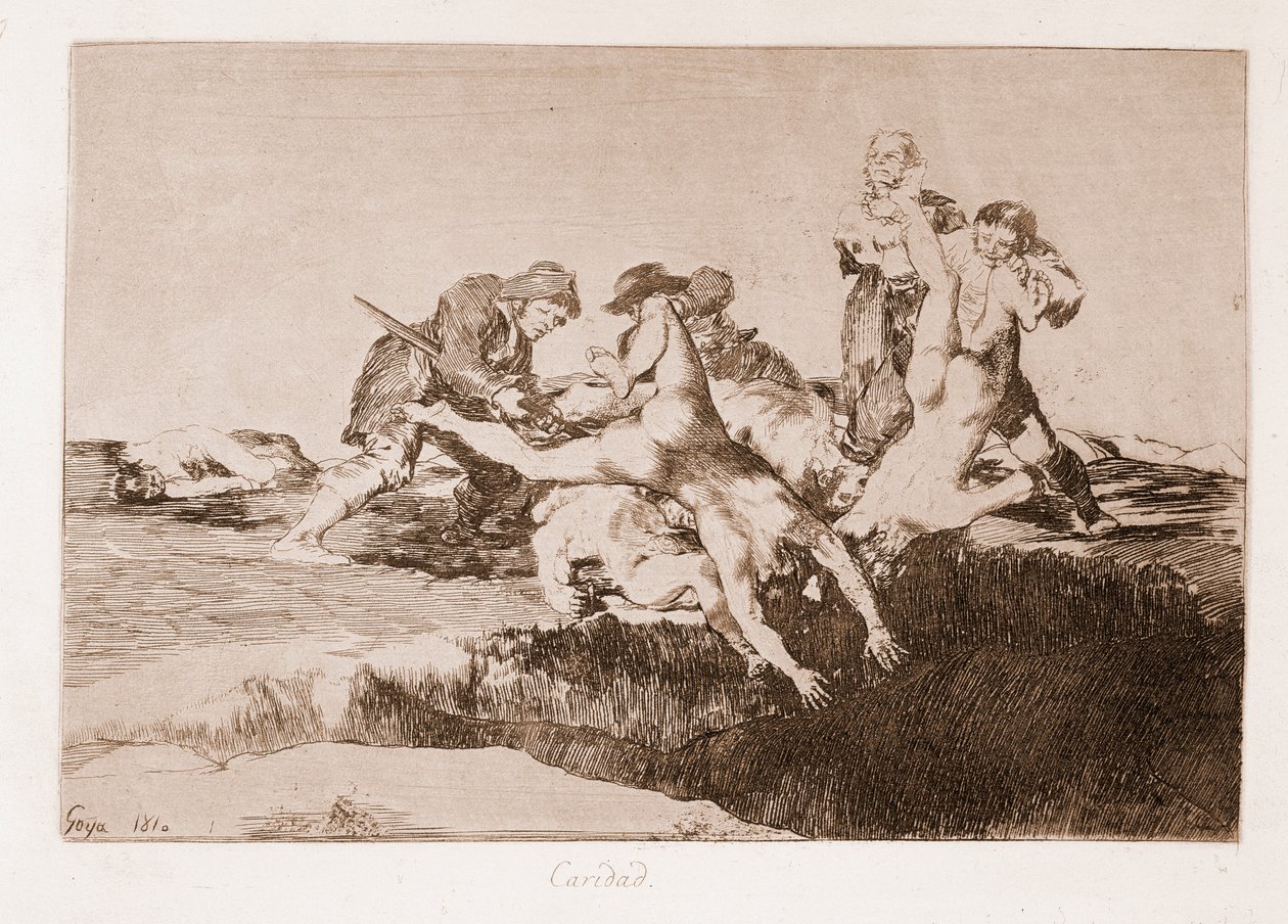 I disastri della guerra: Carità da Francisco de Goya