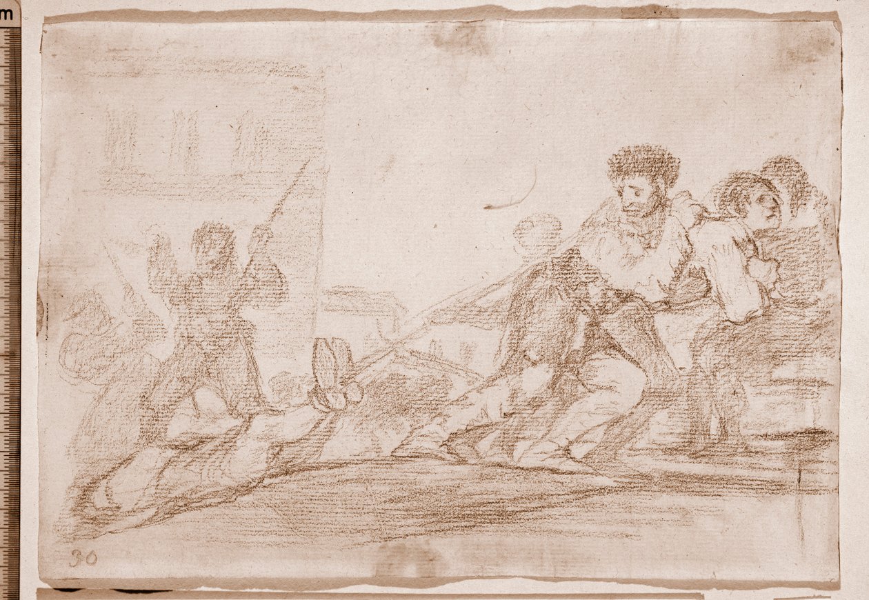 I disastri della guerra: Se lo meritava (disegno preparatorio) da Francisco de Goya