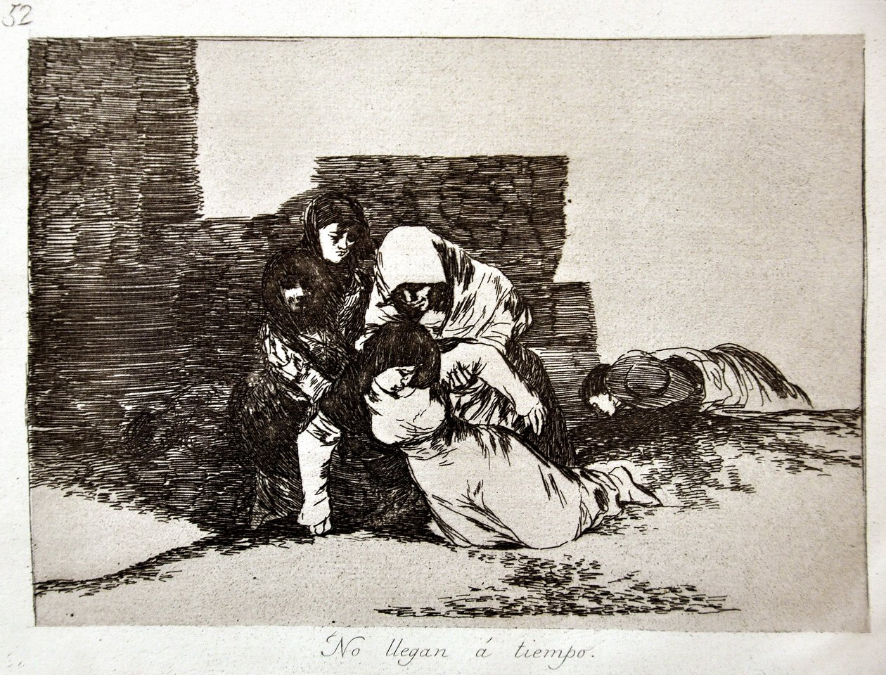 I disastri della guerra: Arrivano troppo tardi da Francisco Jose de Goya y Lucientes