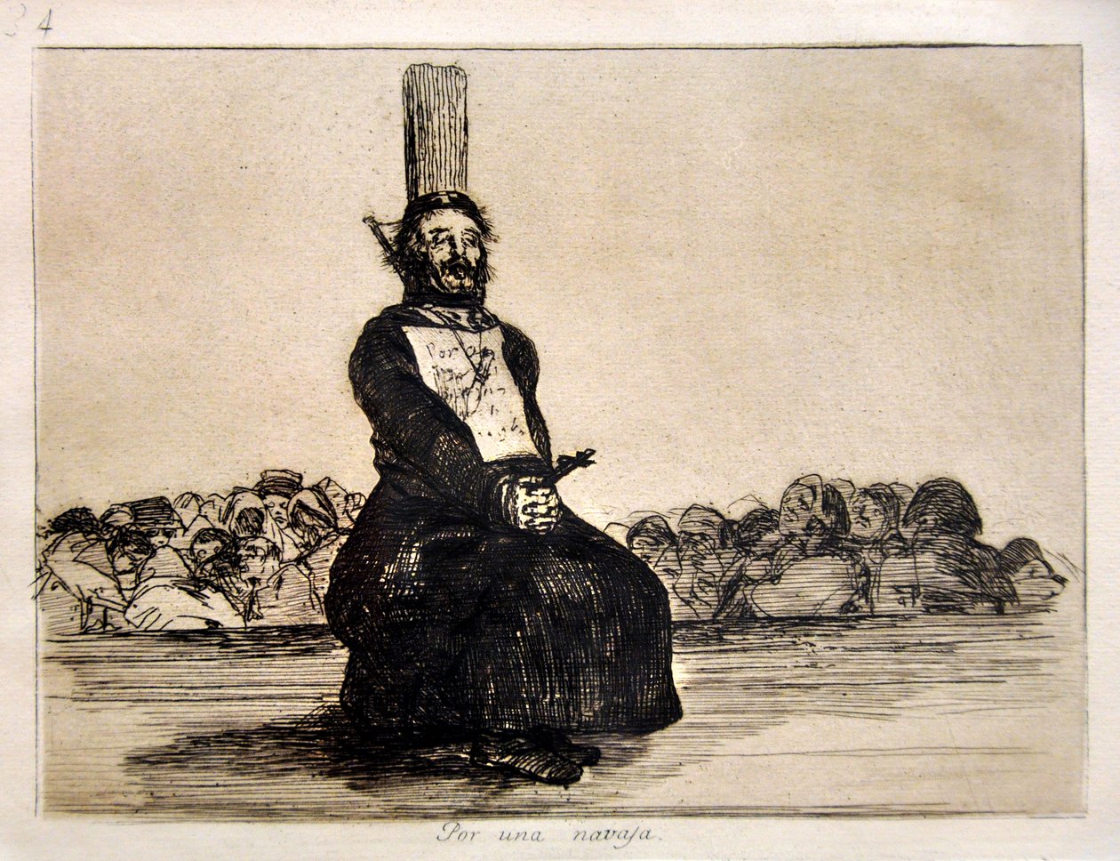 I disastri della guerra: Per un coltello da Francisco Jose de Goya y Lucientes