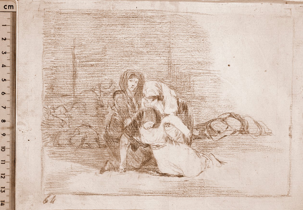 I disastri della guerra: Non arrivano in tempo da Francisco de Goya
