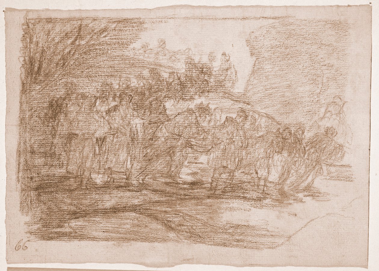 I disastri della guerra: Non conoscono la strada da Francisco de Goya