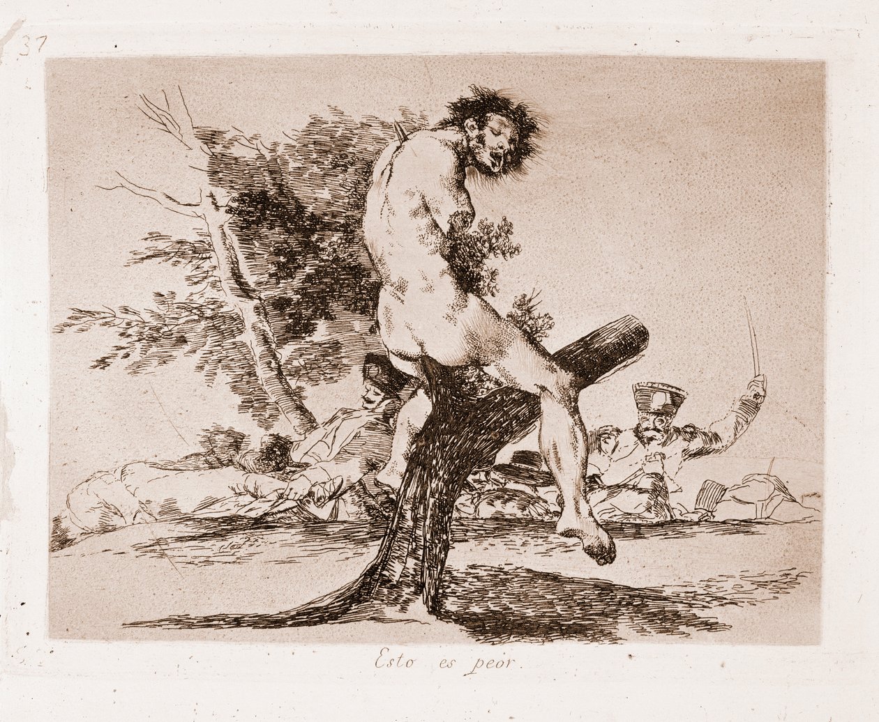 I disastri della guerra: Questo è peggio (incisione) da Francisco de Goya