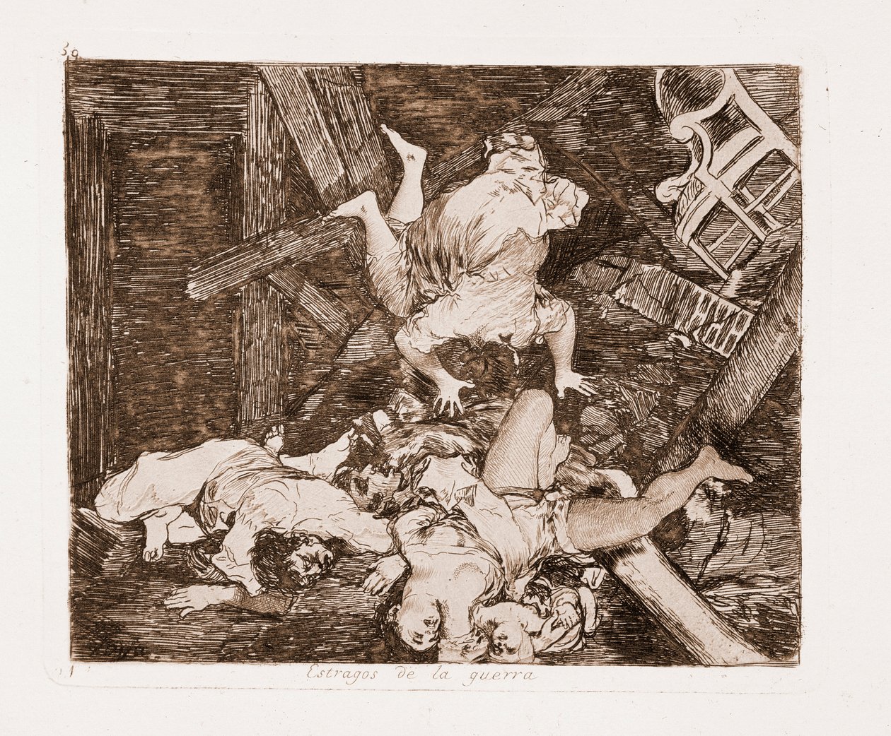 I disastri della guerra: Danni di guerra da Francisco de Goya