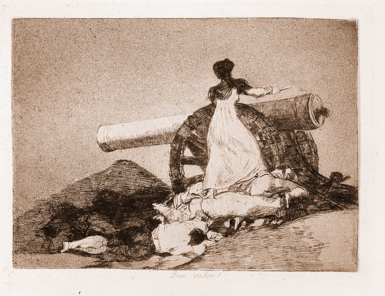 I disastri della guerra: Che coraggio! (acquaforte) da Francisco de Goya