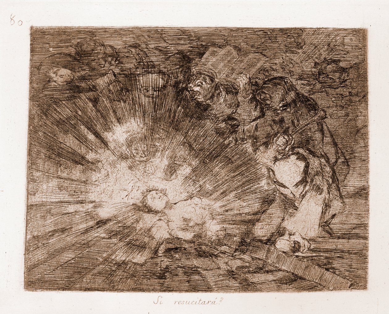 I disastri della guerra: Risorgerà? (incisione da disegno preparatorio) da Francisco de Goya