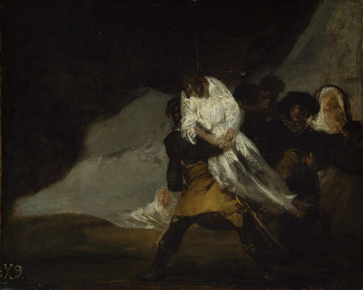 Il monaco impiccato, c.1810 da Francisco de Goya
