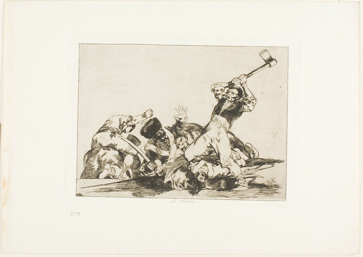 Lo stesso, tavola tre da I disastri della guerra da Francisco Jose de Goya y Lucientes