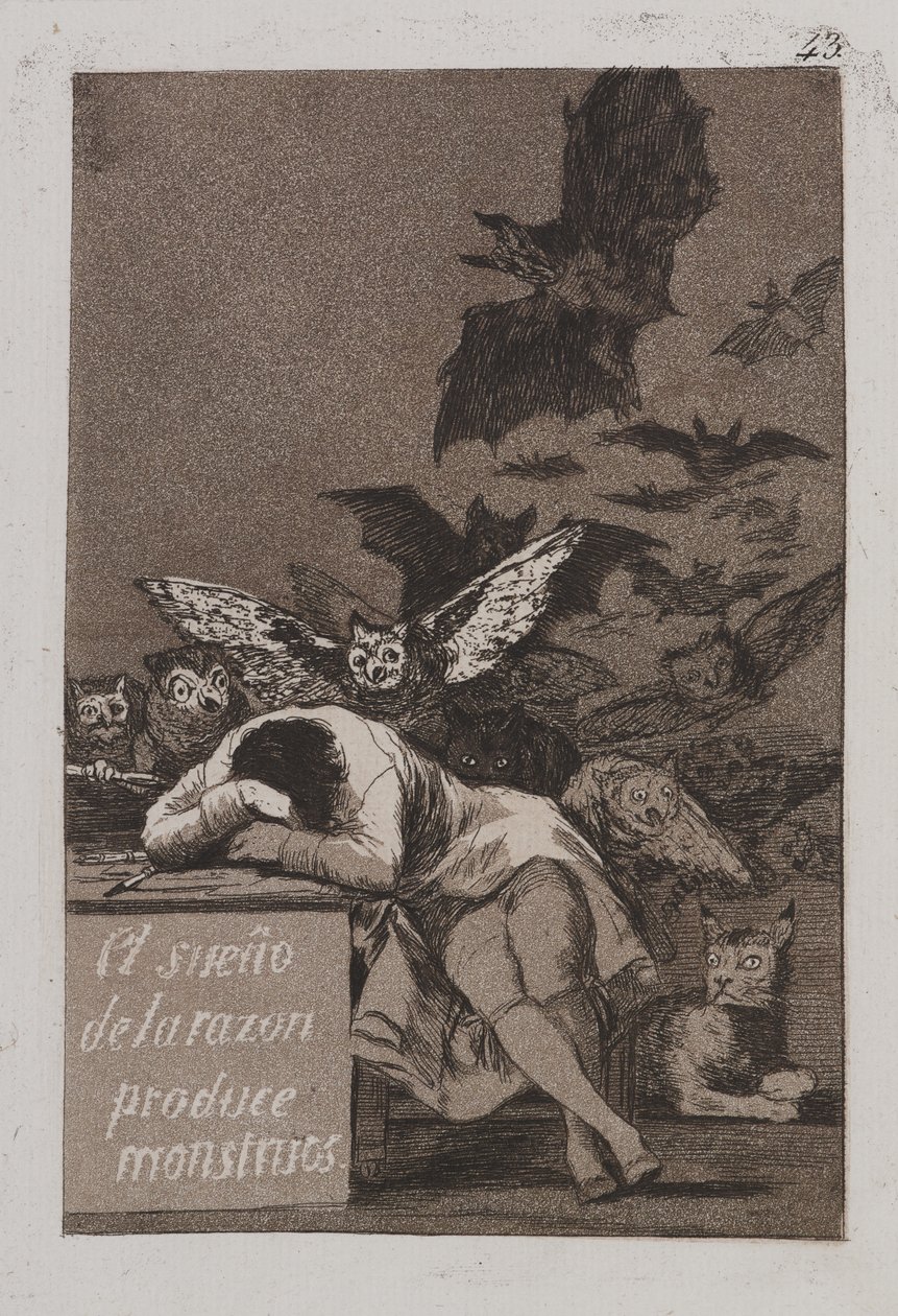 Il sonno della ragione genera mostri da Francisco de Goya