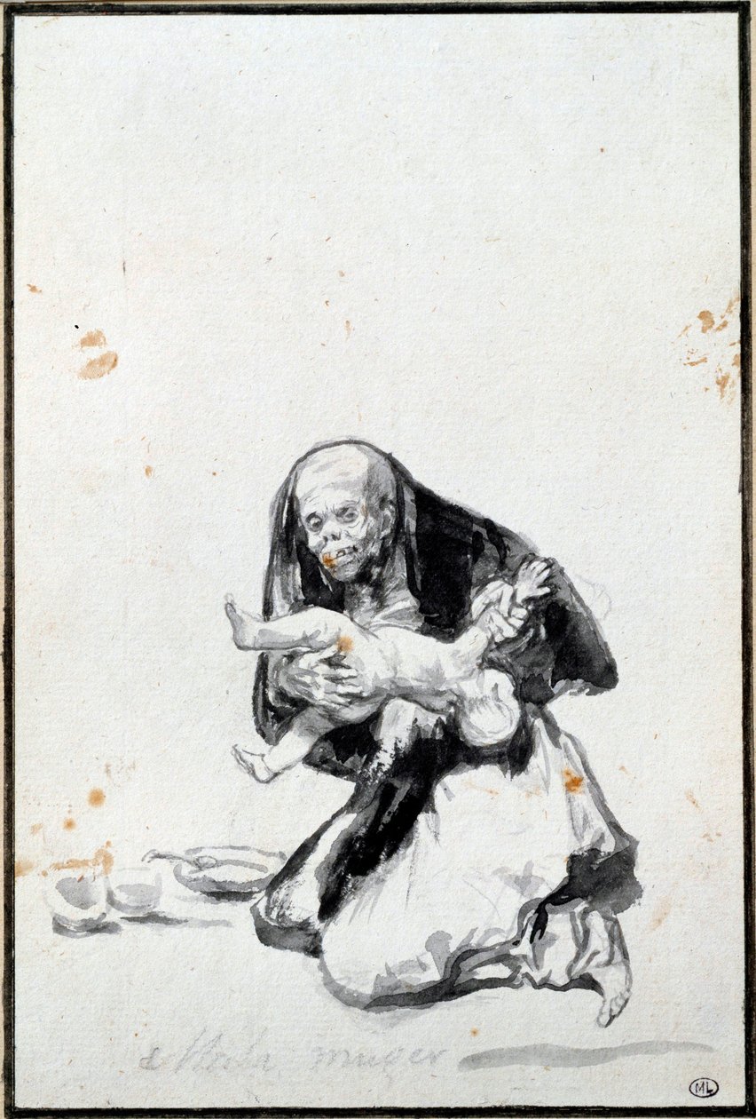 La cattiva donna (Mala mujer) da Francisco de Goya