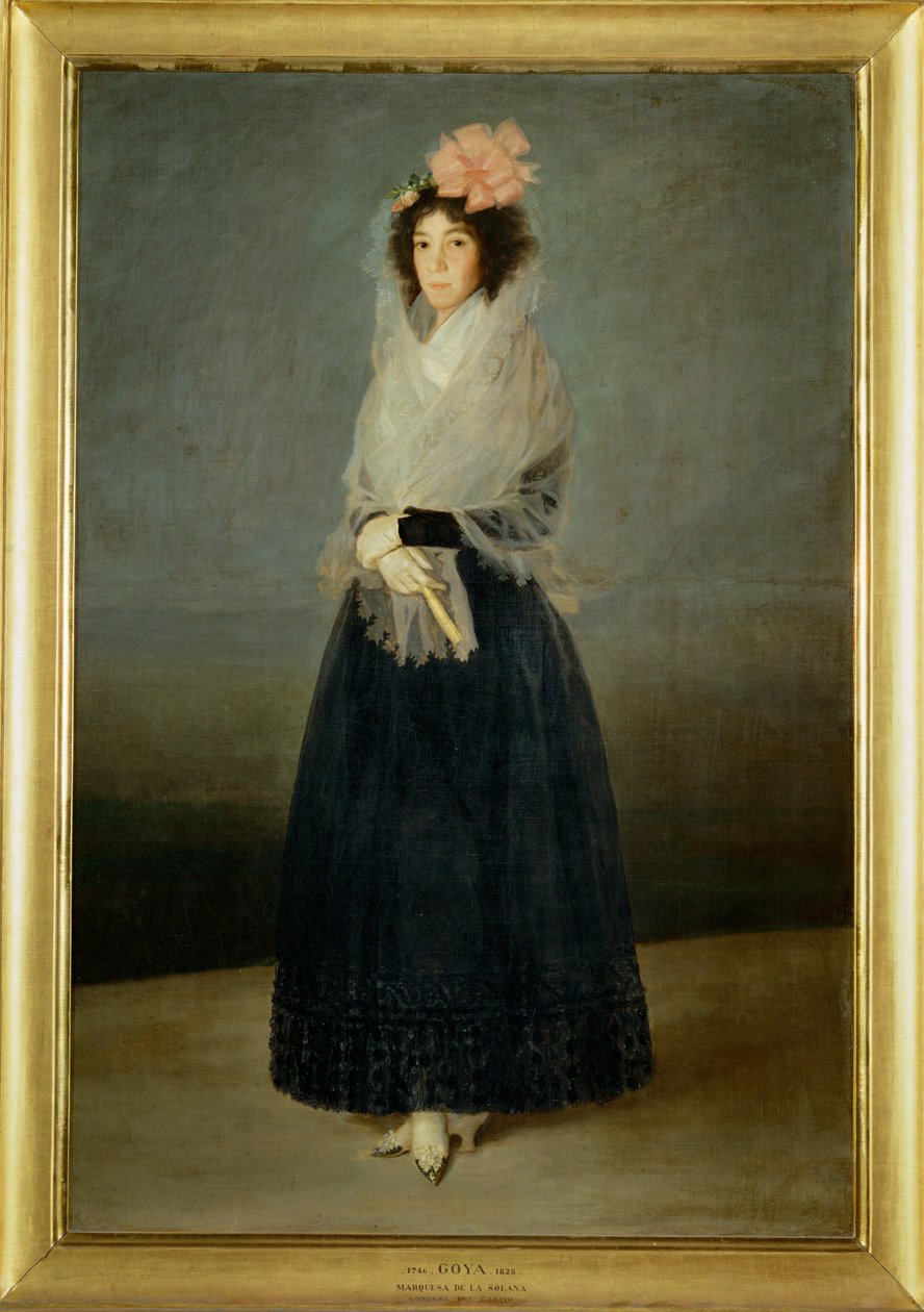 La contessa del Carpio, marchesa de la Solana Dipinto verso il 1795, anno della sua morte ... da Francisco Jose de Goya y Lucientes