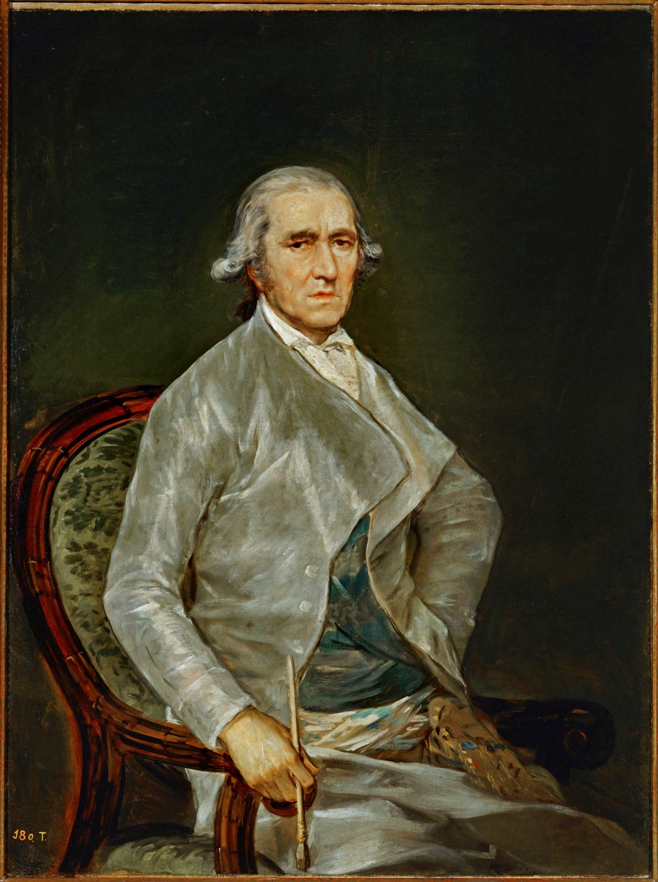 Il pittore Francisco Bayeu ... (dipinto su tela) da Francisco Jose de Goya y Lucientes