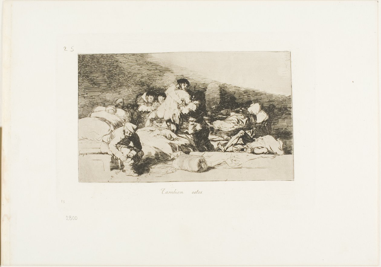 Anche questi, tavola 25 da I disastri della guerra da Francisco Jose de Goya y Lucientes