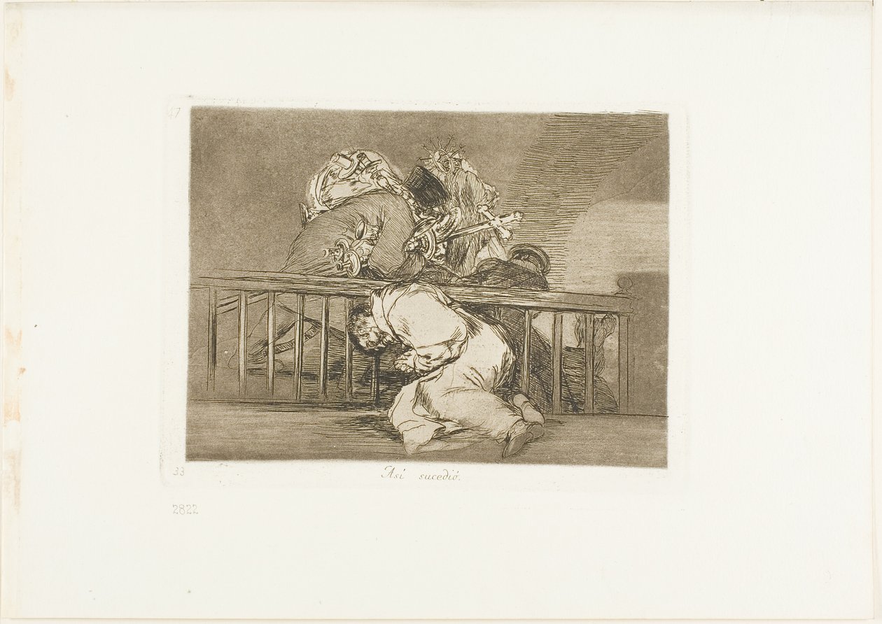 Così è successo, tavola 47 da I disastri della guerra da Francisco Jose de Goya y Lucientes