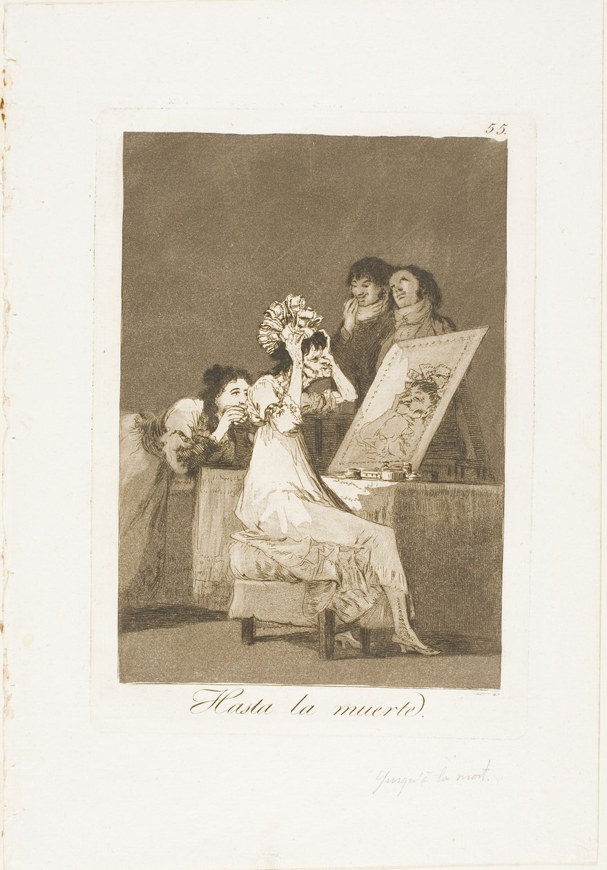 Fino alla morte, tavola 55 da Los Caprichos da Francisco Jose de Goya y Lucientes