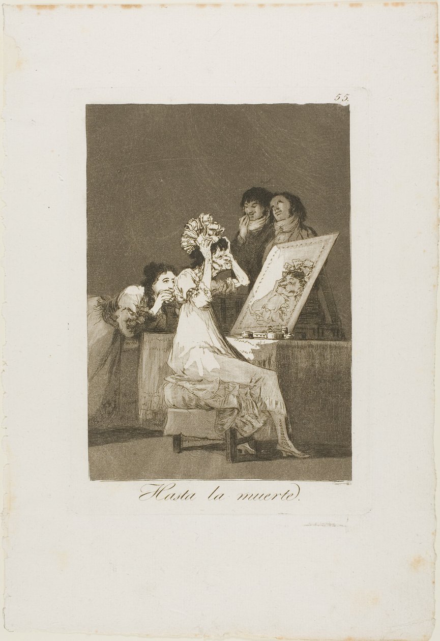 Fino alla morte, tavola 55 da Los Caprichos da Francisco Jose de Goya y Lucientes