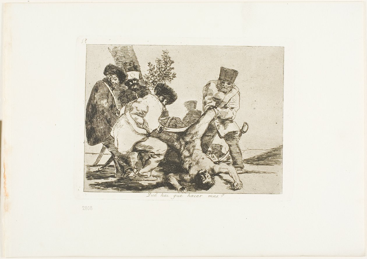 Che cosa si può fare di più", tavola 33 di "I disastri della guerra". da Francisco Jose de Goya y Lucientes