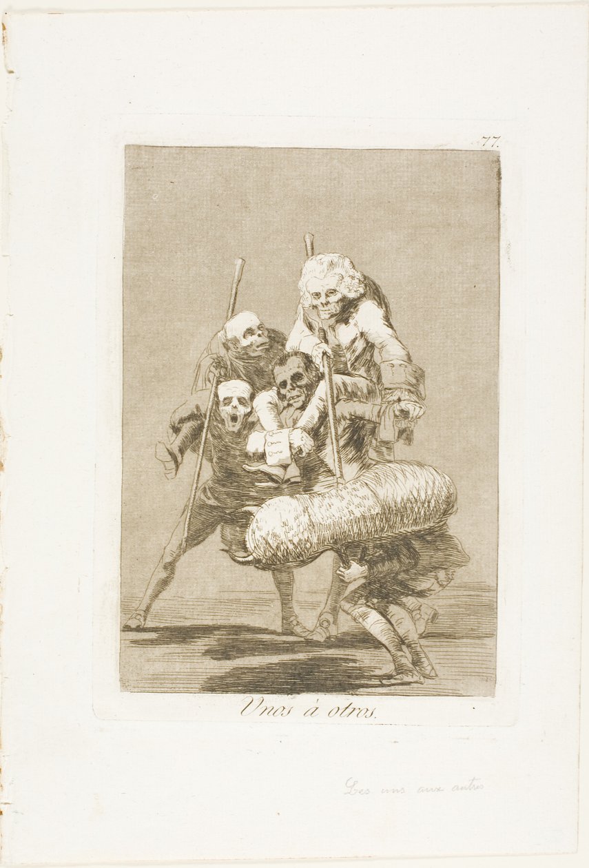 Cosa si fa a un altro, tavola 77 da Los Caprichos da Francisco Jose de Goya y Lucientes