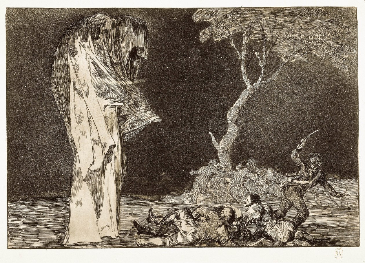 Tavola 2 in "Disparates" da Francisco de Goya