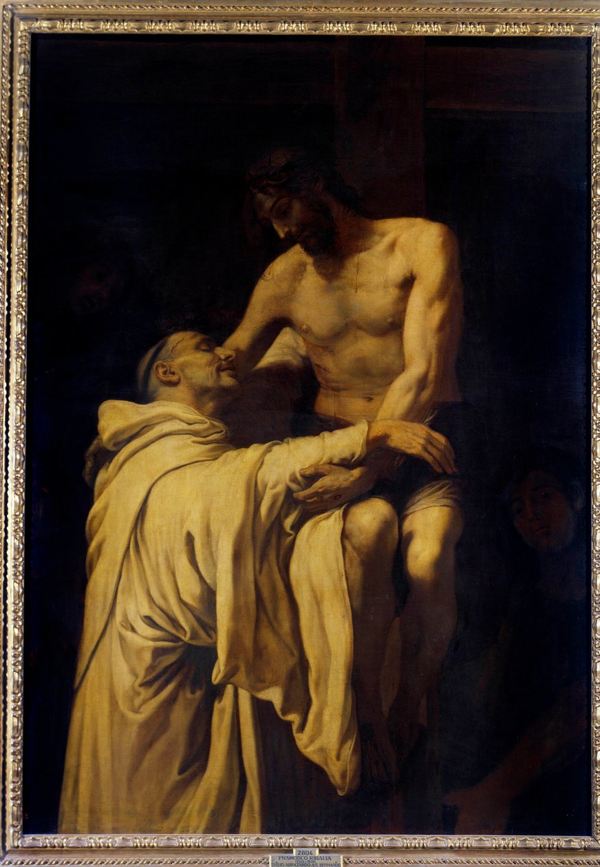 Cristo che abbraccia San Bernardo di Chiaravalle (1090-1153) da Francisco Ribalta