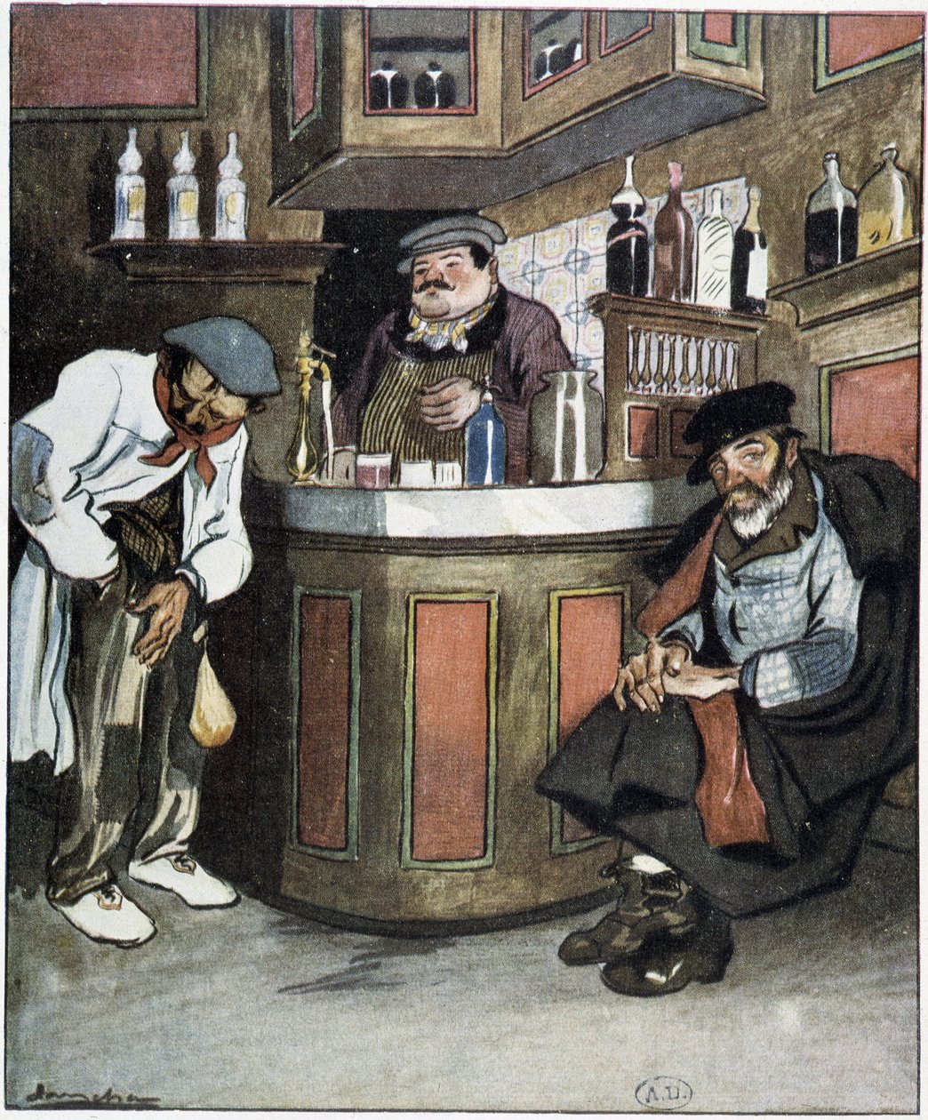 Un bar, disegno di Sancha, inizio XX secolo da Francisco Sancha y Lengo