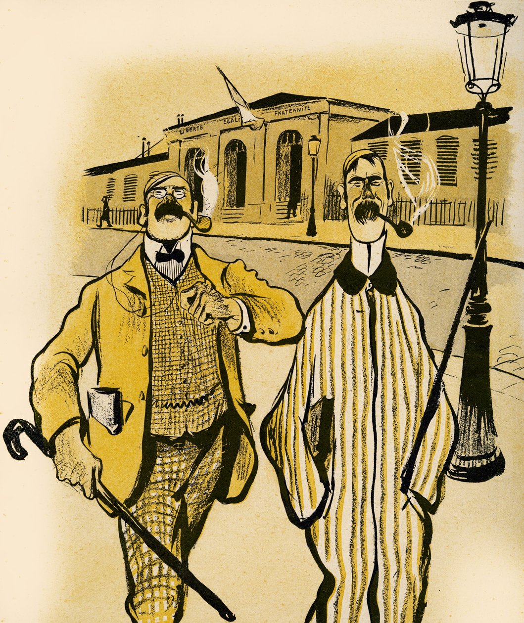 Due inglesi passano davanti a un obitorio, 1903 da Francisco Sancha y Lengo
