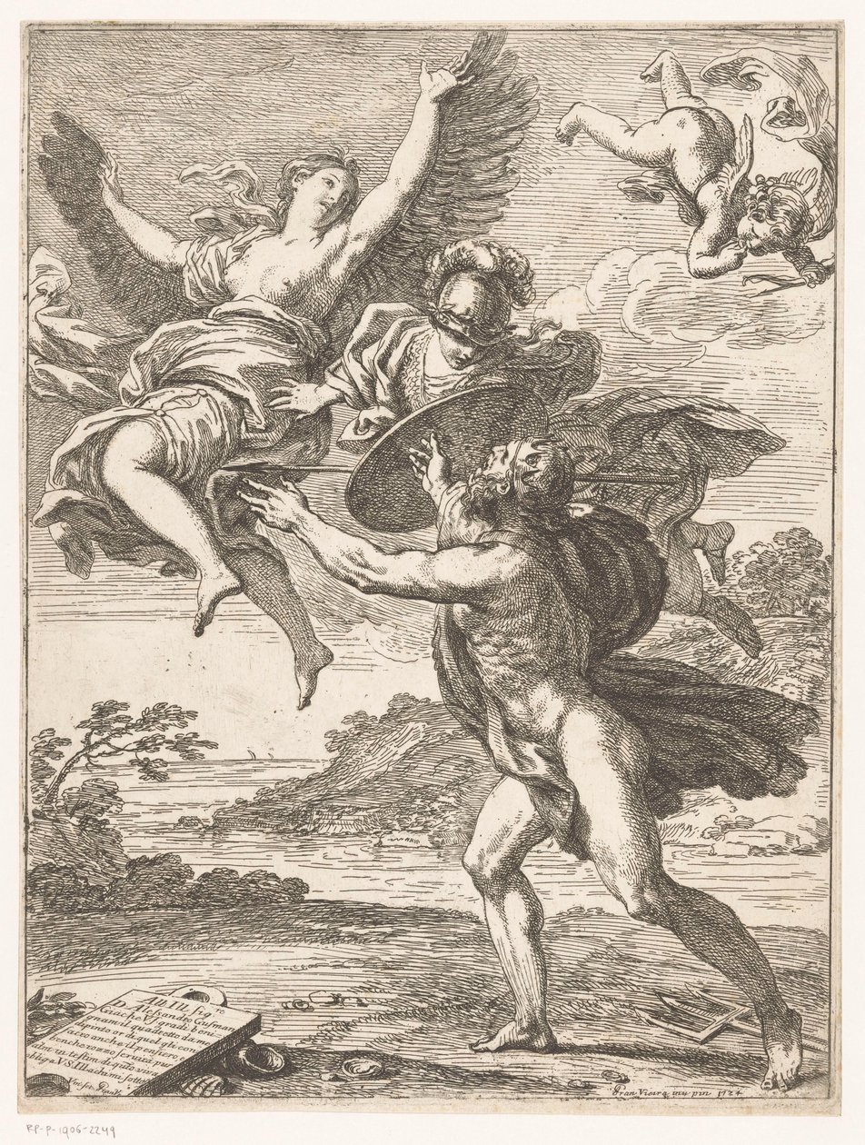 Coronis trasformata in un corvo da Francisco Vieira de Mattos