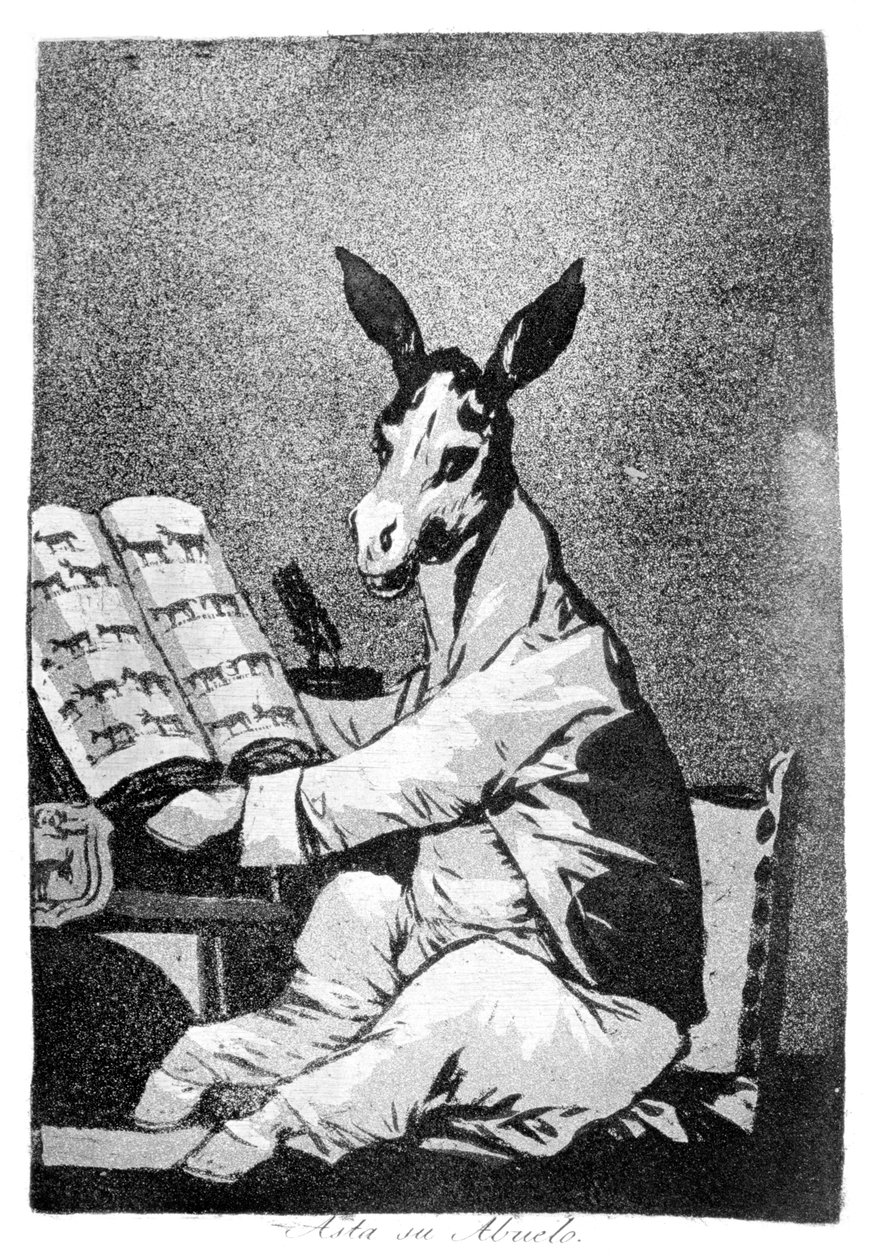 Fin dai tempi di suo nonno, 1799 da Francisco de Goya