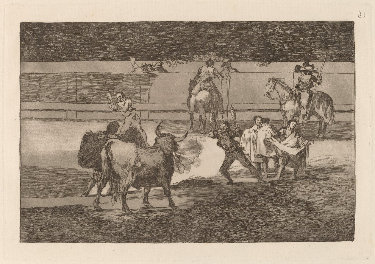 Banderillas con petardi da Francisco de Goya