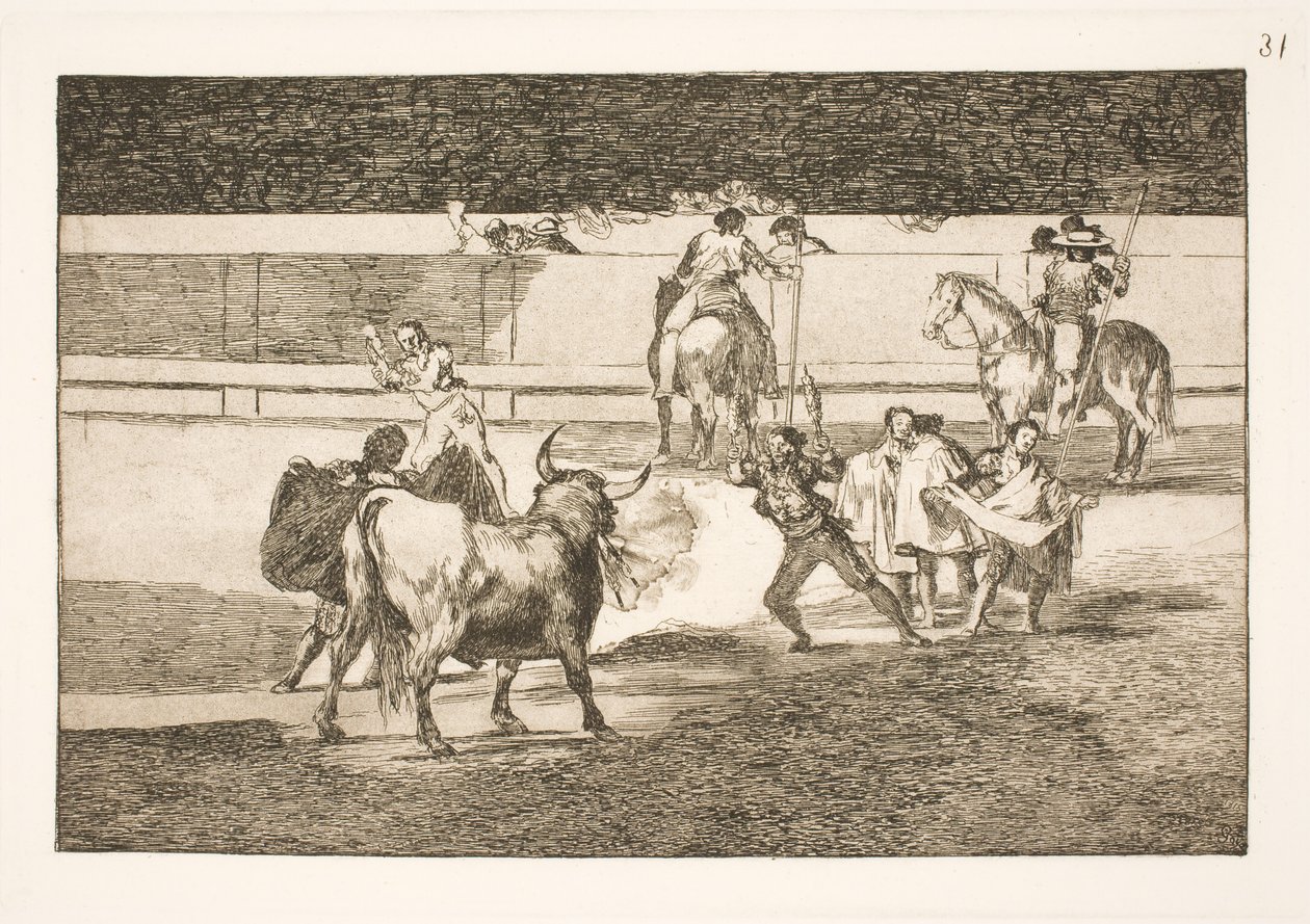 Banderillas con cinesi volanti da Francisco de Goya
