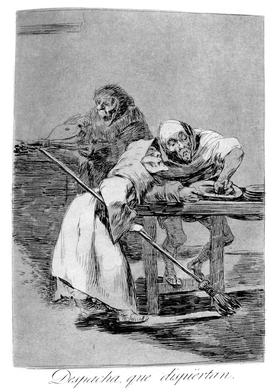 Sii veloce, si stanno svegliando da Francisco de Goya