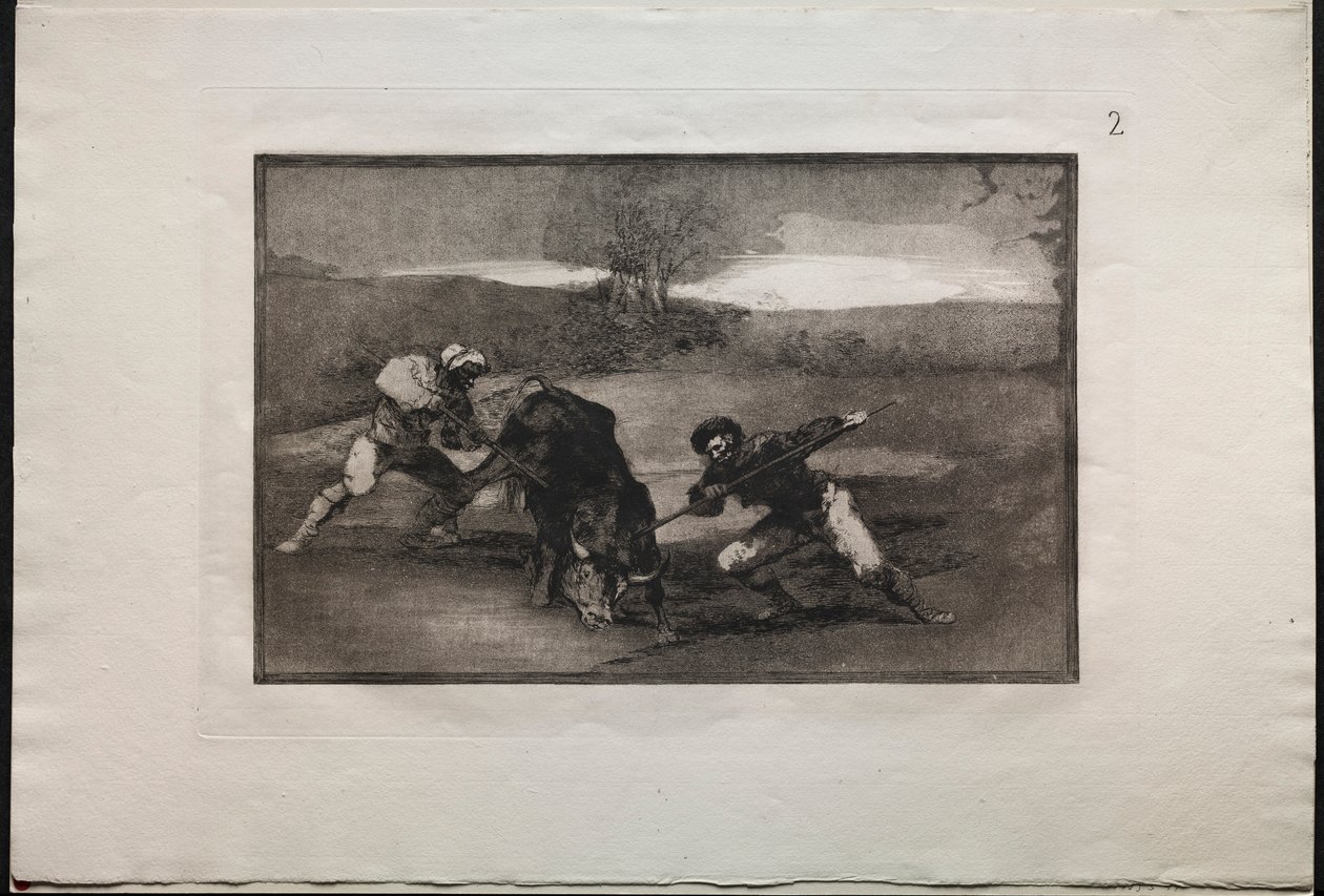 Corride: Un altro modo di cacciare a piedi, 1876 da Francisco de Goya