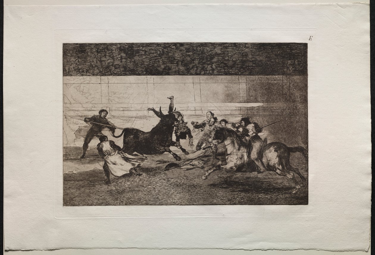 Corride: La Morte di Pepe Illo, 2a Composizione da Francisco de Goya