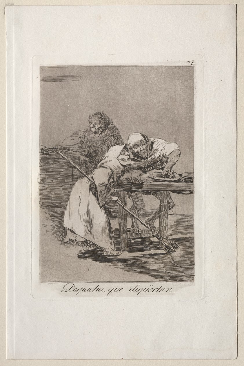 Caprichos: Svelti, si stanno svegliando da Francisco de Goya
