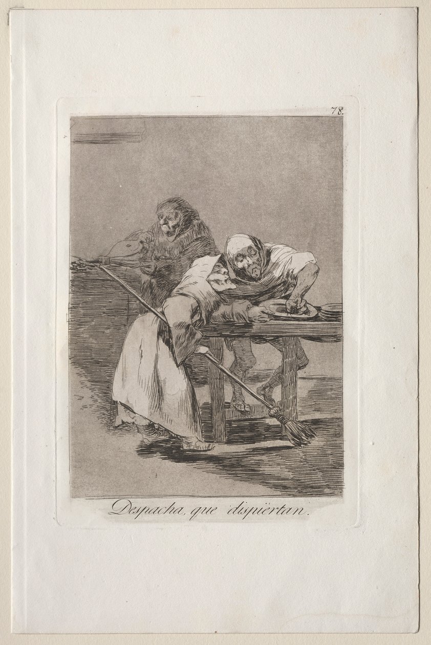 Caprichos: Sii veloce, si stanno svegliando da Francisco de Goya