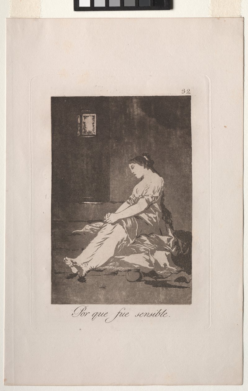 Caprichos: Perché era suscettibile. da Francisco de Goya