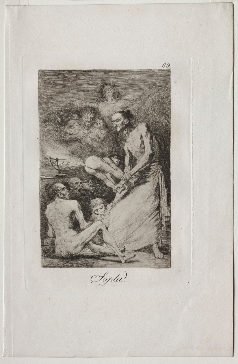 Caprichos: Soffia! da Francisco de Goya